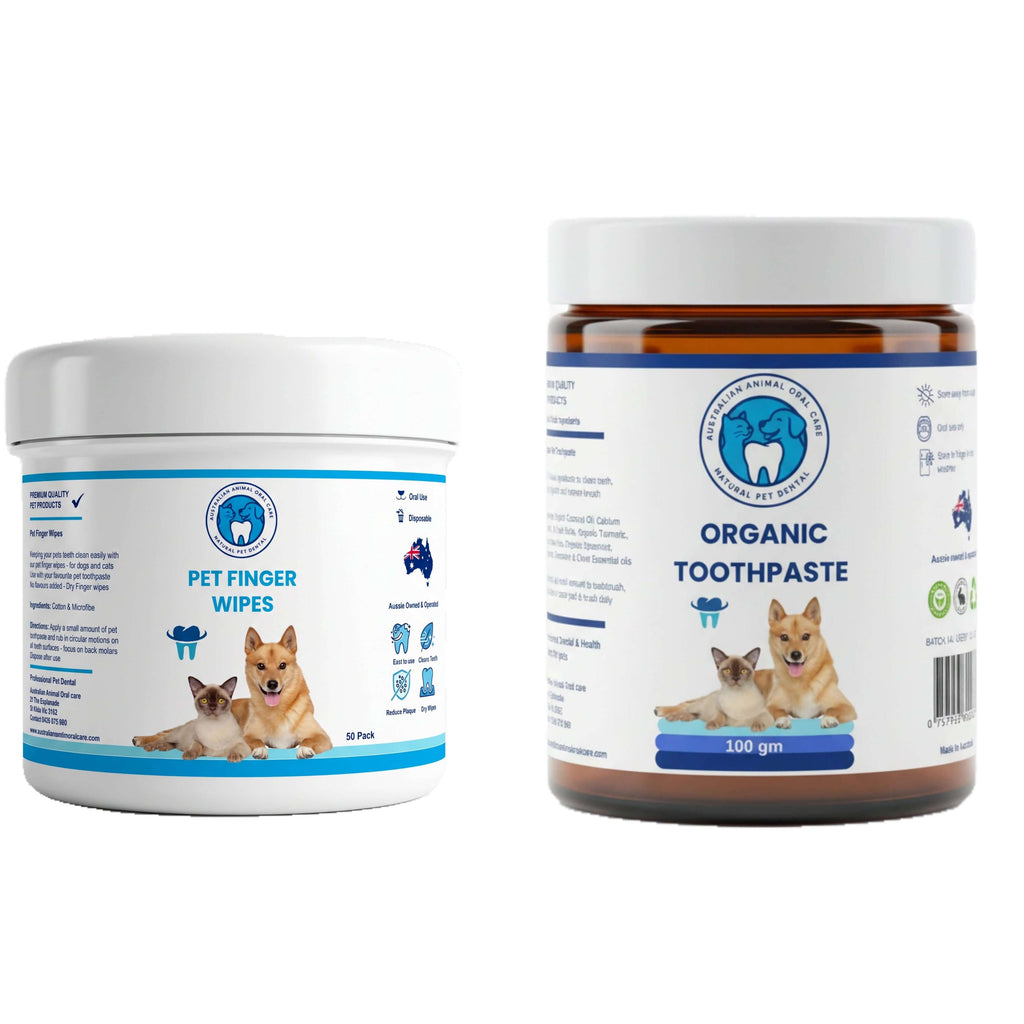 Toothpaste and Finger Wipes for pets
