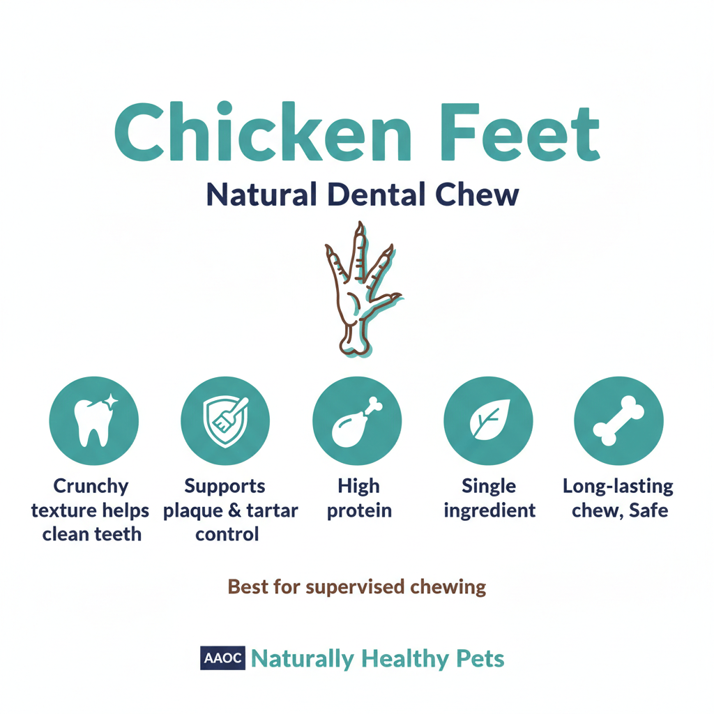 Benefits of chicken feet for pets