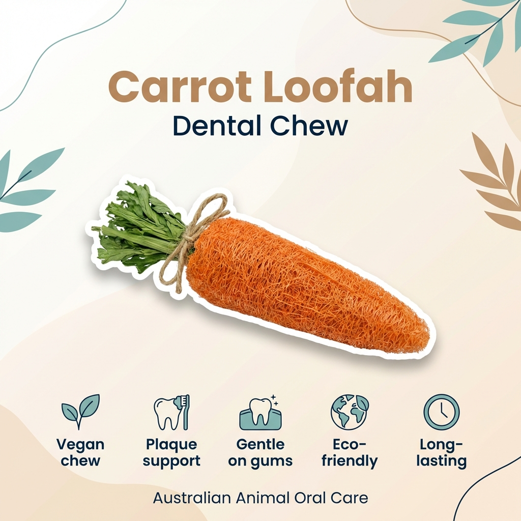 Dental Carrot Toy Loofah Chew