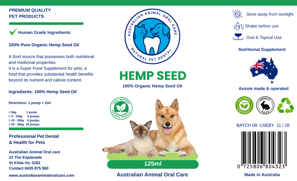 Hemp Seed Oil  - Dogs
