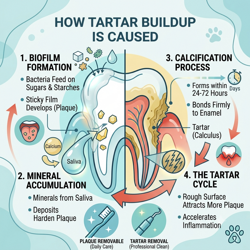 How Tartar Buildup is caused