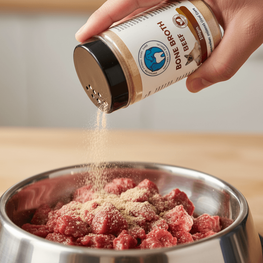 Organic Beef Bone Broth on pet food