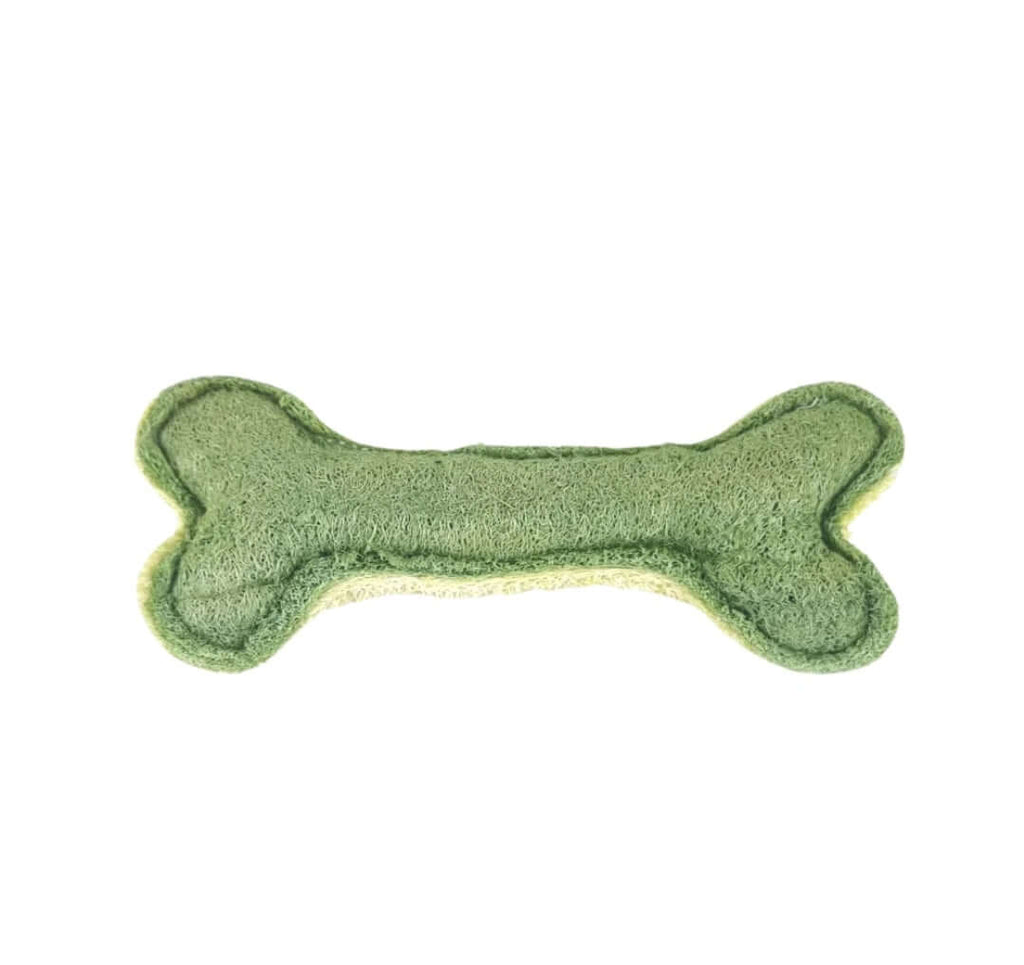 Green Dental Loofah Chew Bone