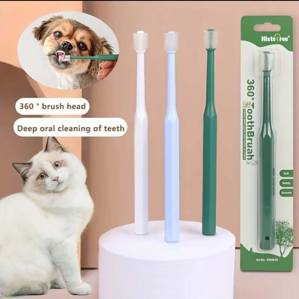 Small Round Pet Toothbrush