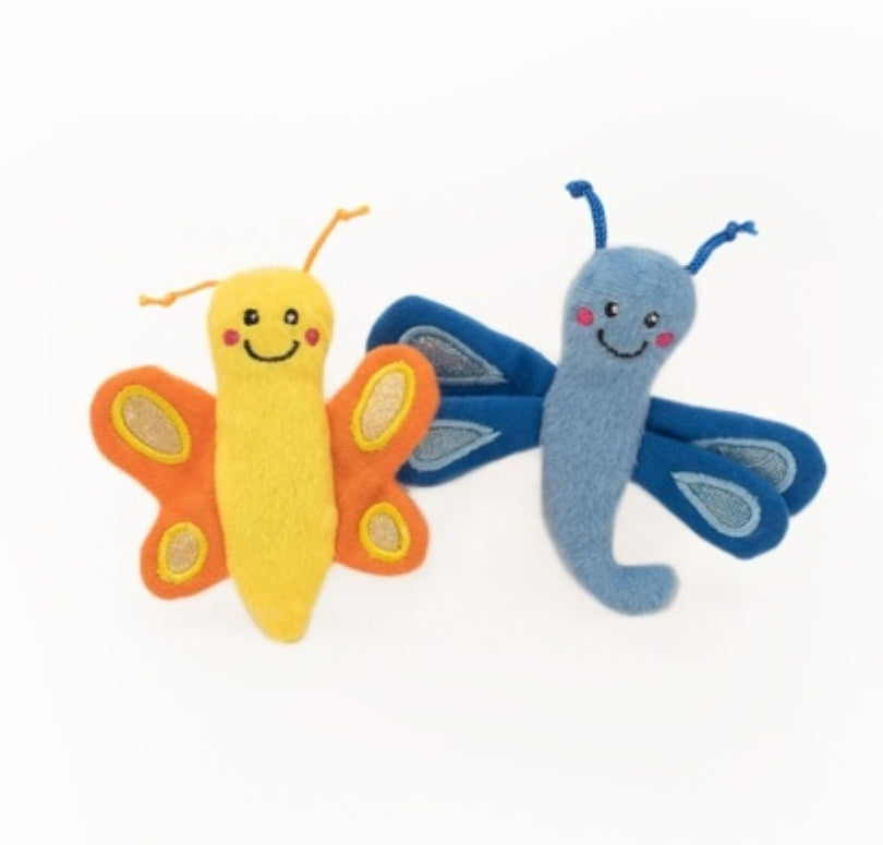 Zippy Paws Zippy Claws Cat Toy - Butterfly and Dragonfly 2-Pack