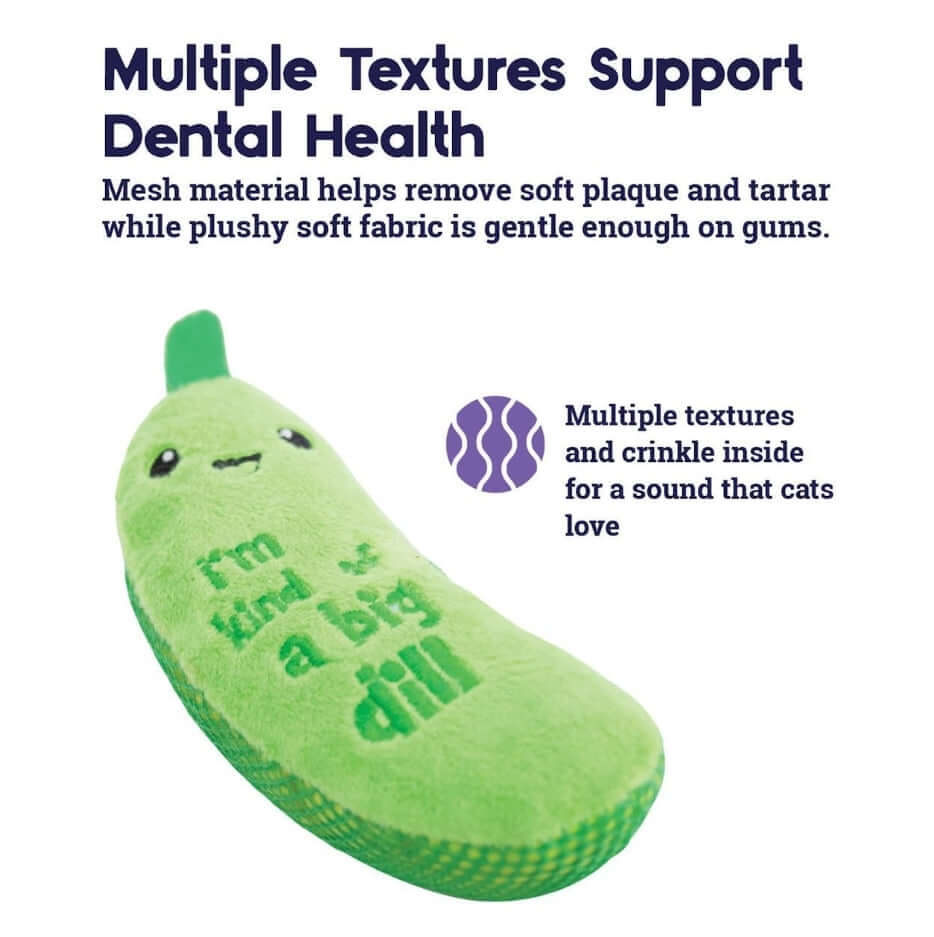Crunchy Pickle Dental Toy for Cats
