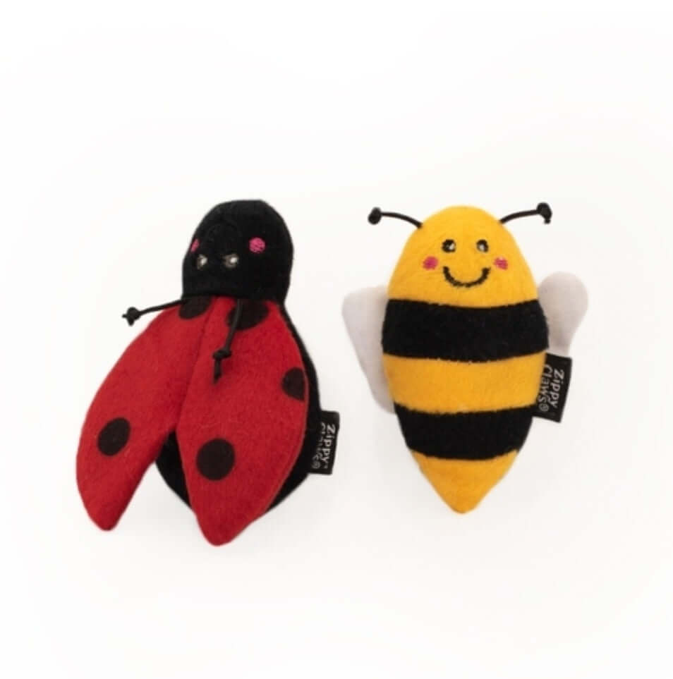 Ladybug and Bee Catnip Toy