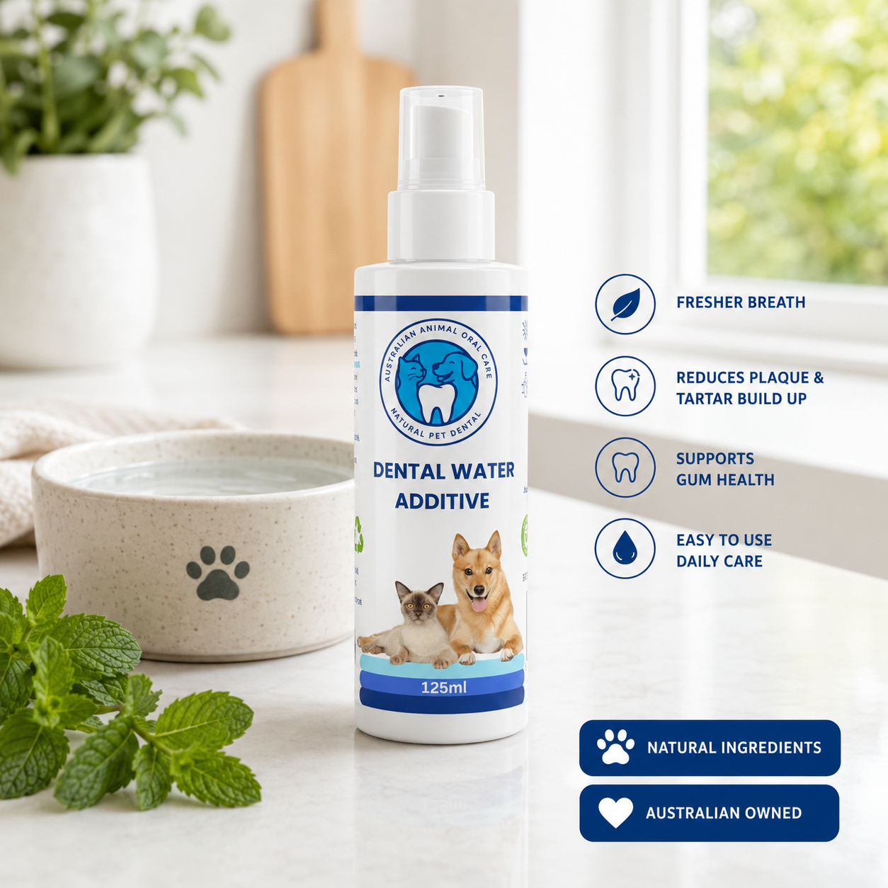 Dental Water Additive for Dogs & Cats