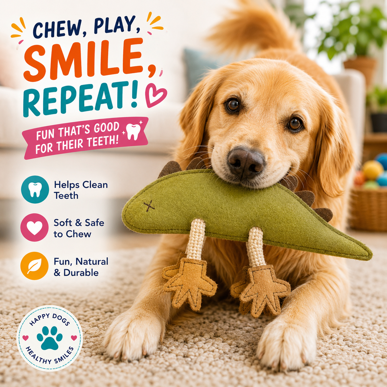 Larry the Lizard Chew Toy