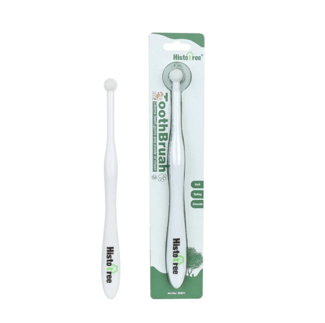 Small round head pet toothbrush for dogs and cats
