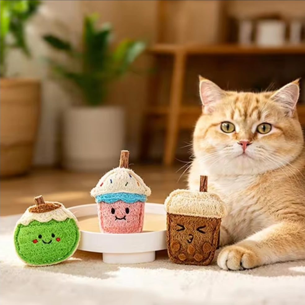 Coconut Loofah Dental Chew - Cats