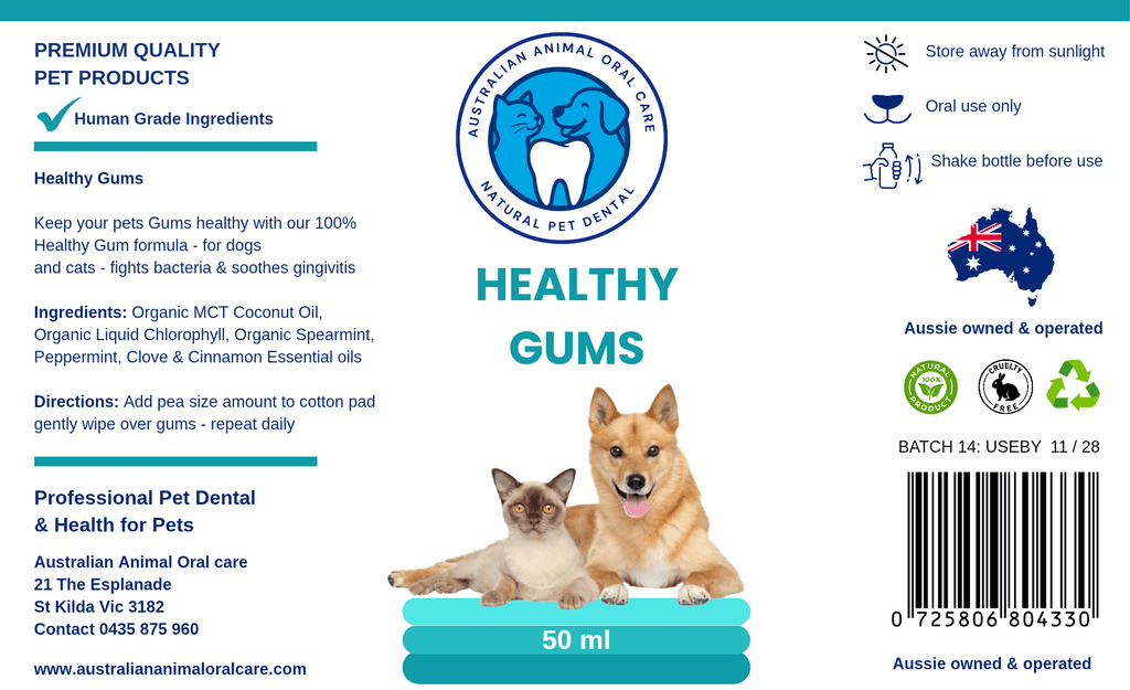 Healthy Gums Dental Treatment label 