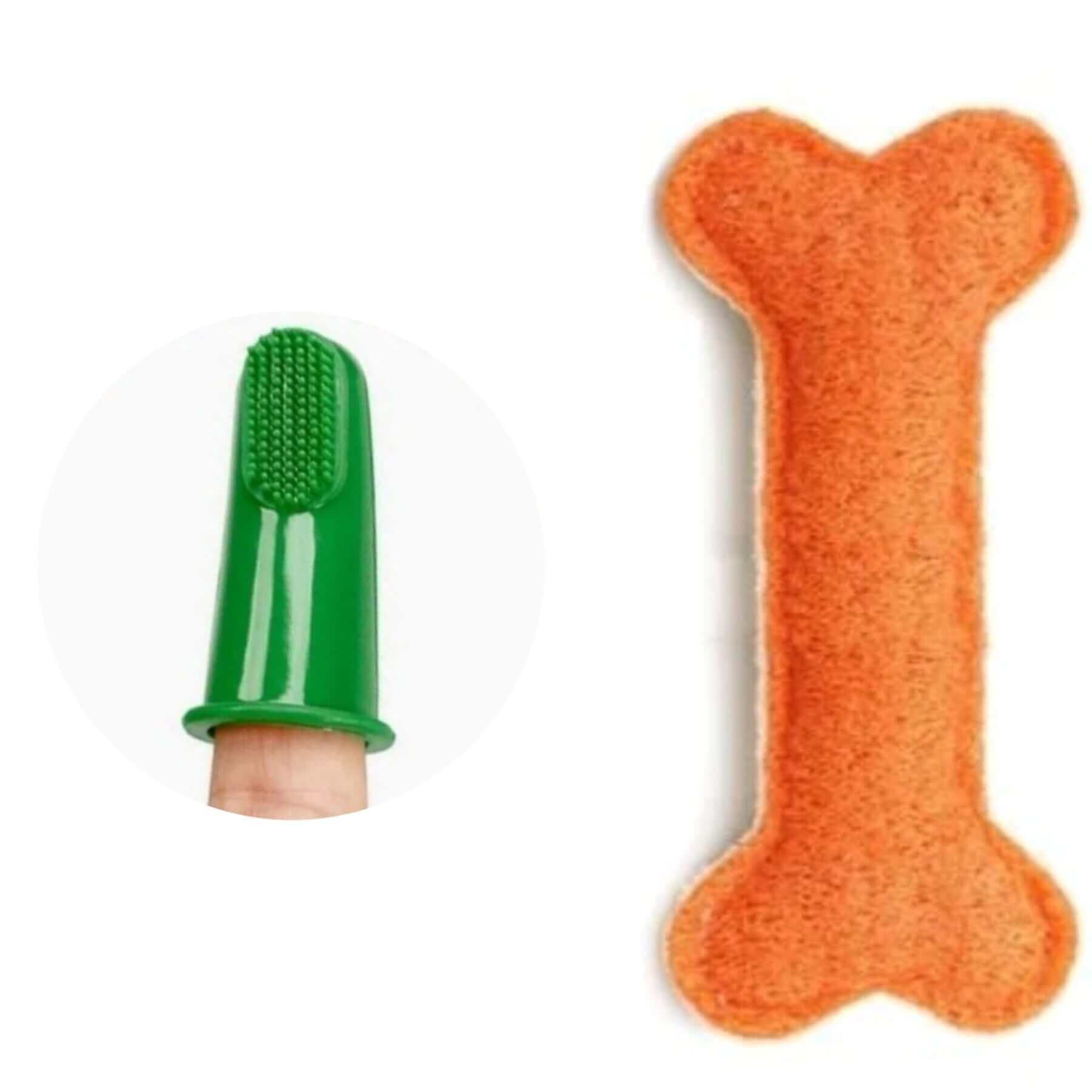 Finger brush & Dental Loofah chew