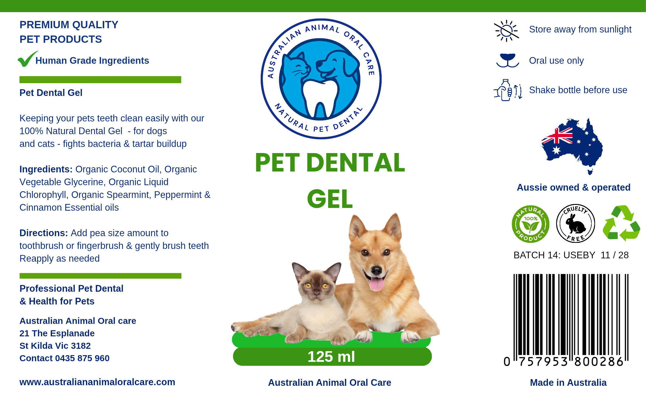 Pet Dental Gel