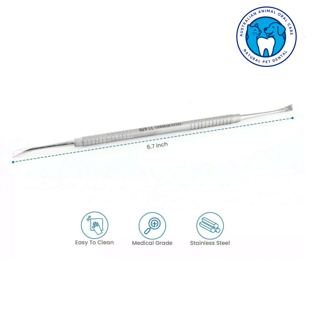 2 x Dental Scalers - Flat Edge & Curved