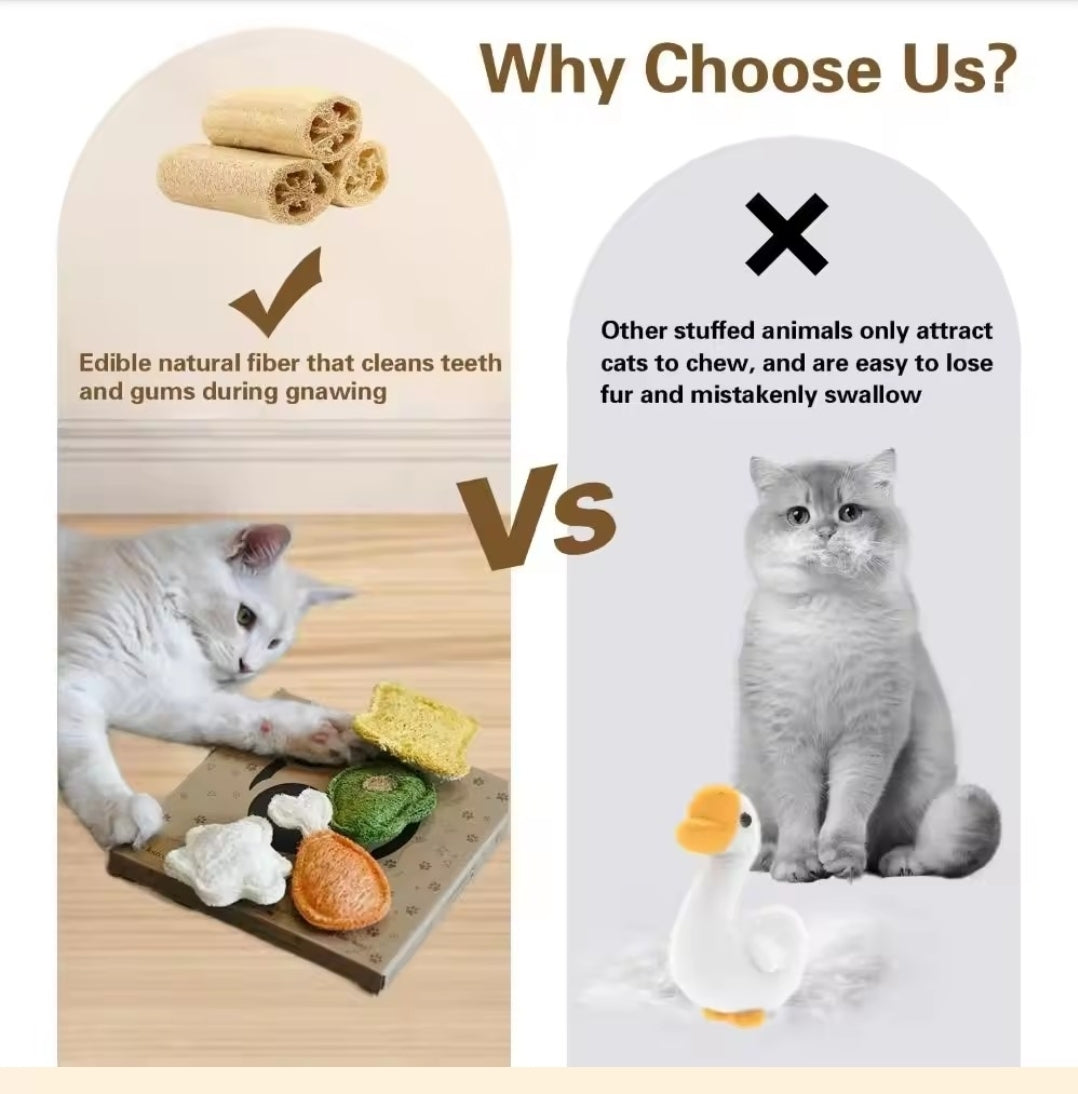 Fish Loofah Dental Chew - Cats