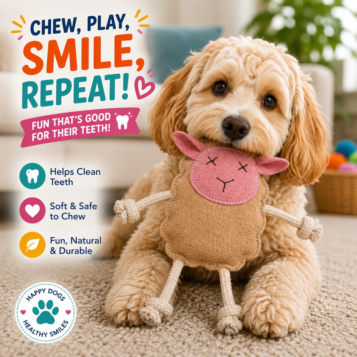 Mary the Lamb Chew Toy